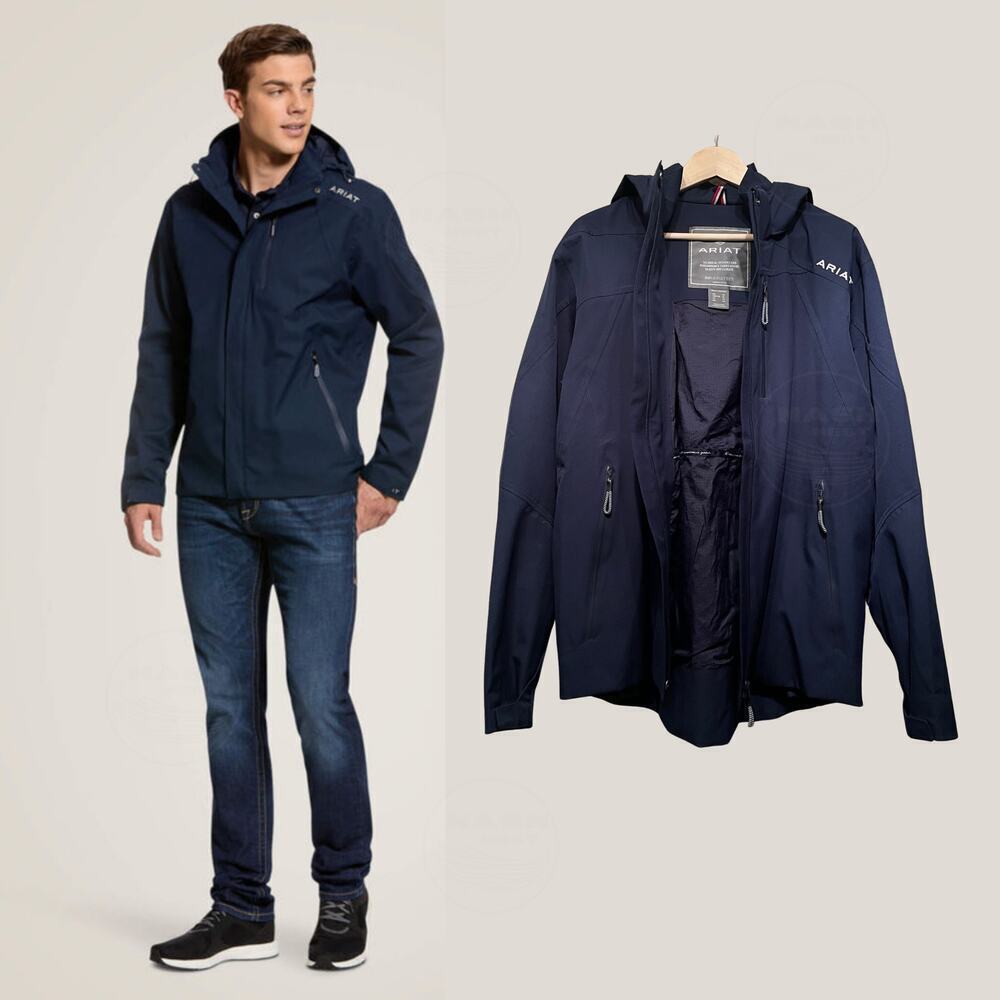 Ariat Coastal H2O Waterproof Jacket | Men’s XL, Navy, Style 10030340 $220 NWOT